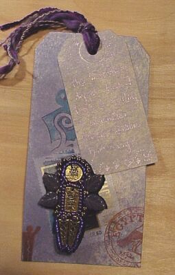 Amethyst Angel Tag