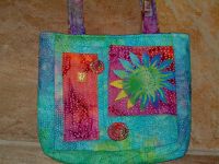turquoise speckled
purse