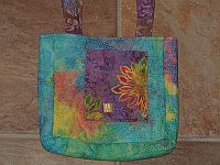 turquoise speckled
purse