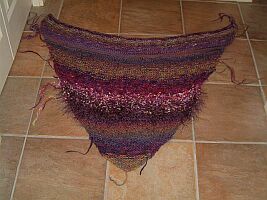 violet shawl