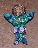 peacock mermaid pin