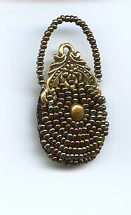 gold purse button