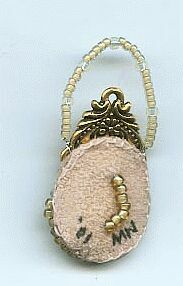 ivory purse button