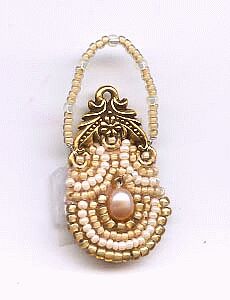 ivory purse button