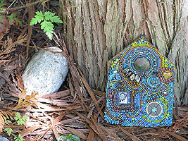 beaded journal house #1